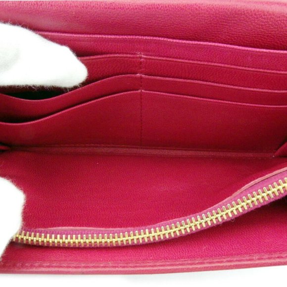 Authntic PRADA wallet gather pink leather - Picture 7 of 8